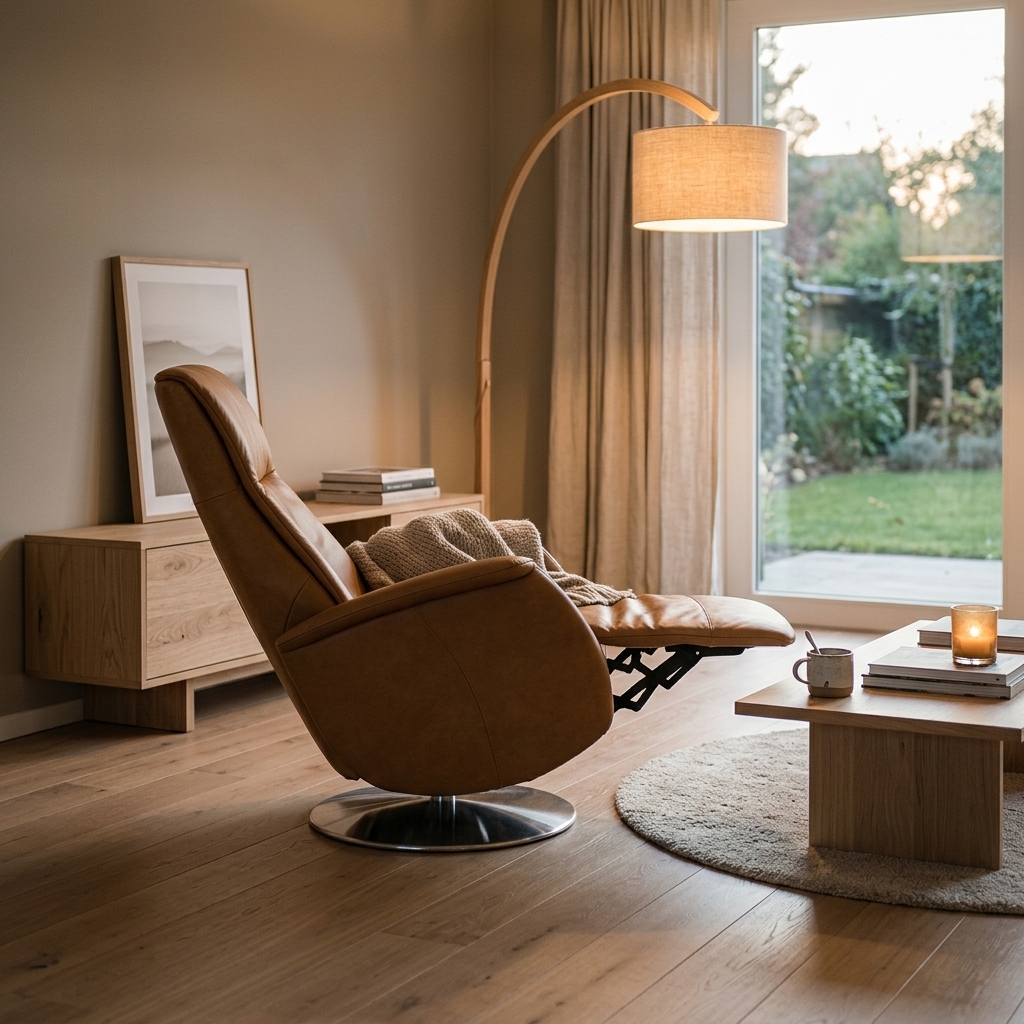 Modern interieur met de draaibare Sta-op Stoel Fiji