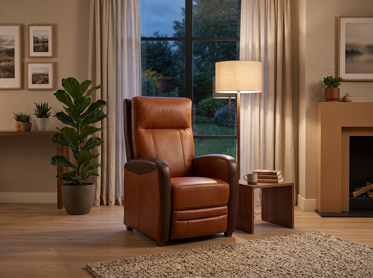 Klassiek interieur met de comfortabele Senioren Stoel Movie